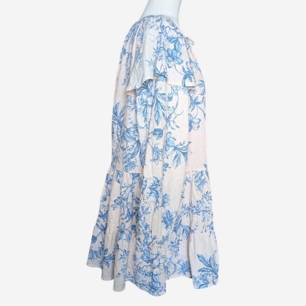 Pre-owned Free People White and Blue Dress - Picture 6 of 14